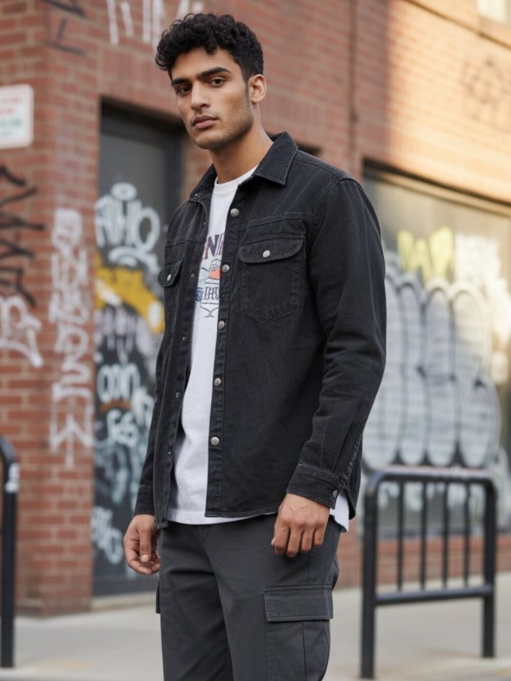Jack & Jones Normcore‎ Utility Shirt Jacket Sz M Minimalist Overshirt.Workwear